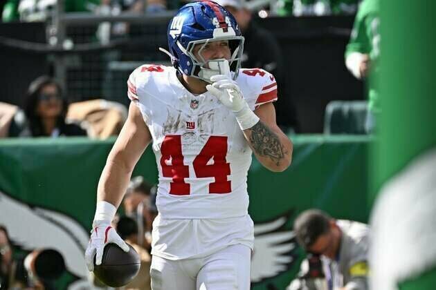 Giants interim coach not fazed by Cam Skattebo's WWE appearance
