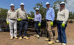 Energy minister Angus Taylor on site at Empire Energy's Carpentaria-1 project in the Beetaloo. 