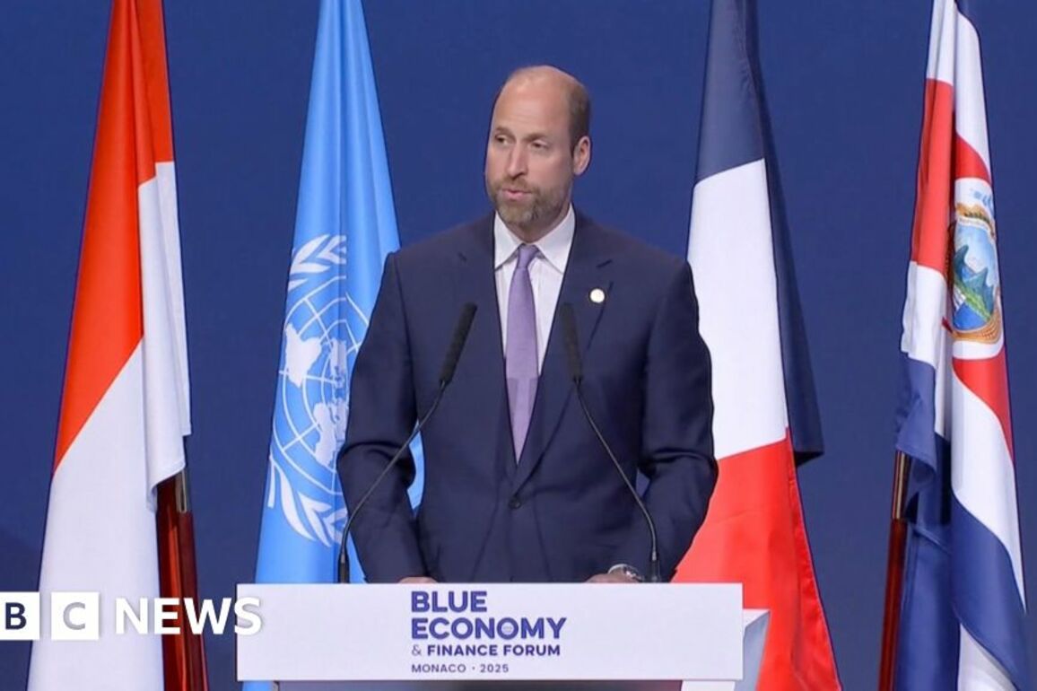 Prince William speaks French in address on ocean protection