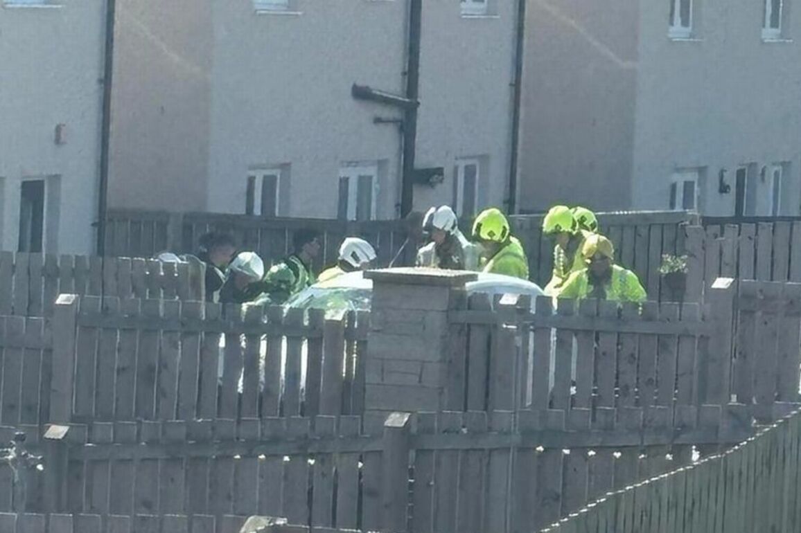 Car crashes into back garden after police chase through Fife streets