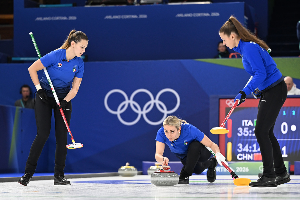 (MICO2026)ITALY-CORTINA D'AMPEZZO-OLYMPIC WINTER GAMES-CURLING-WOMEN-ROUND ROBIN-CHN VS ITA