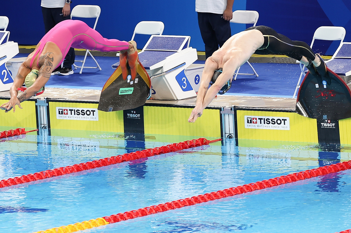 (SP)CHINA-CHENGDU-THE WORLD GAMES 2025-FINSWIMMING-MEN'S SURFACE 200M-FINAL (CN)