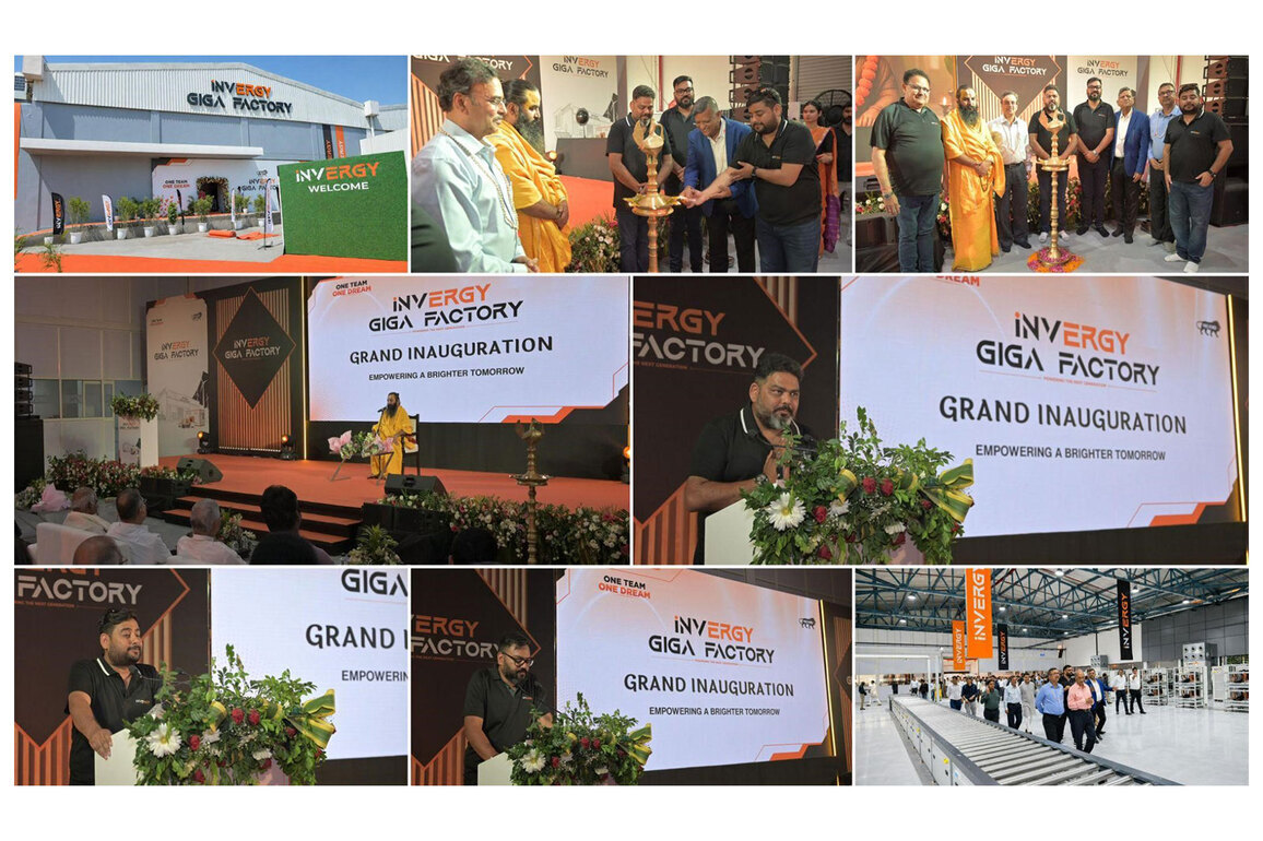 iNVERGY Opens India's Largest BESS Giga Factory in Uttar Pradesh