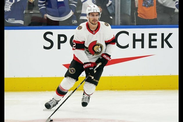 Sens D Artem Zub out 3-4 weeks with fractured jaw
