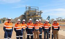 The Nova project team at the processing plant site.