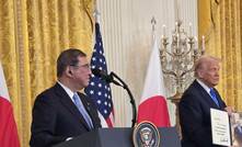 Donald Trump and Shigeru Ishiba at a press conference