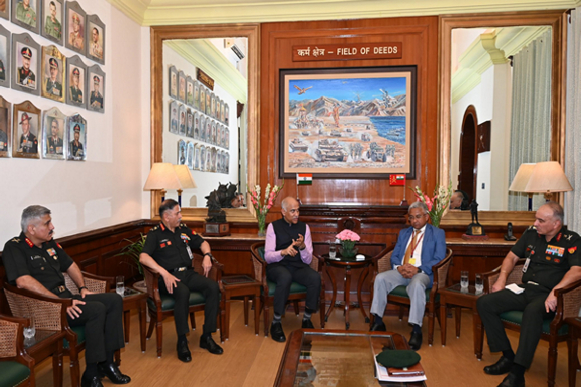 Army Chief Gen Dwivedi meets Indian envoy to UN, Myanmar
