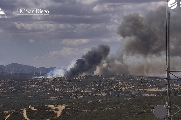 'Immediate threat to structures' by brush fire near Campo; evacuations ordered