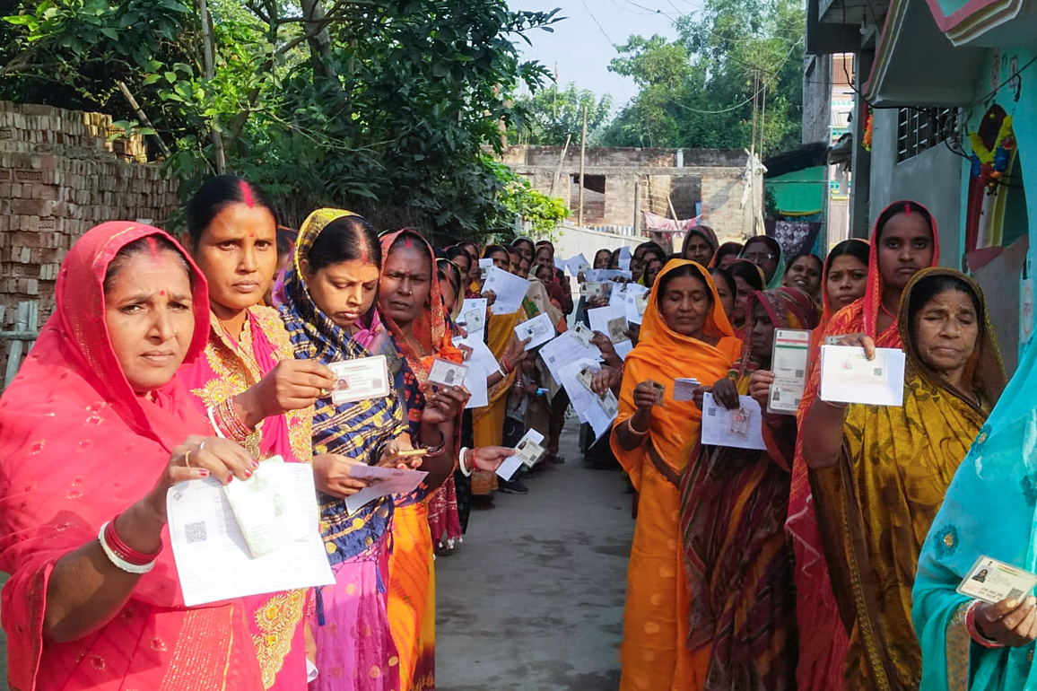 Bihar assembly polls conclude with historic 66.91% voter turnout; Exit polls predict NDA's return