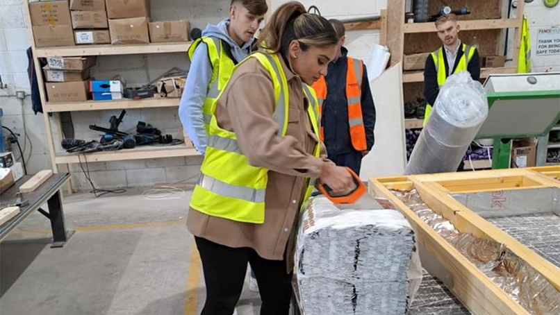 Amaret Chahal recently spoke to students at Barnsley College about the joy of construction.