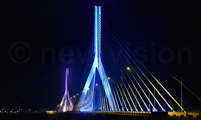 New bridge lights up Jinja sky ahead of commissioning New bridge lights up Jinja sky ahead of commissioning