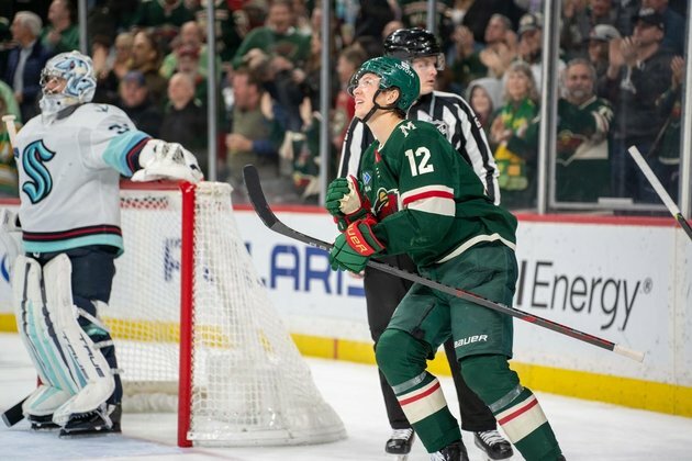 NHL roundup: Matt Boldy's hat trick leads Wild over Kraken
