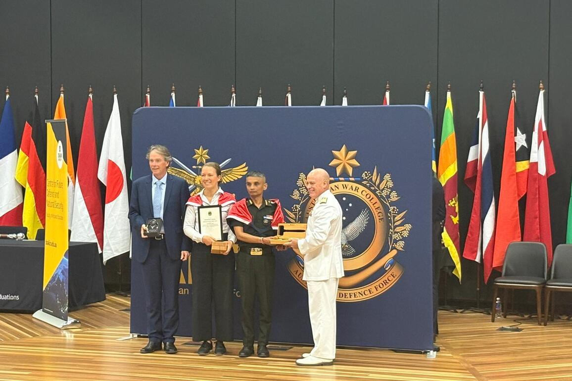 Australia: Indian Army's Col Prateek Roy receives Geddes Gavel Award