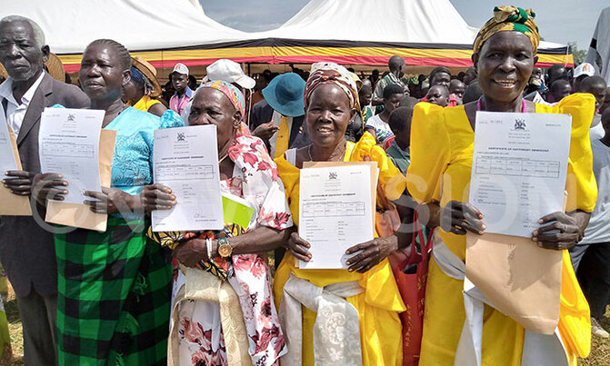 1000 get customary land certificates in Adjumani 1000 get customary land certificates in Adjumani