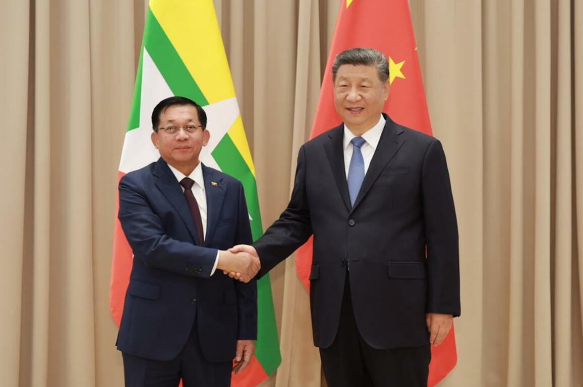 Xi meets Myanmar leader Min Aung Hlaing