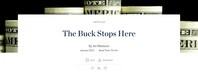 US dollar outlook: The Buck Stops Here