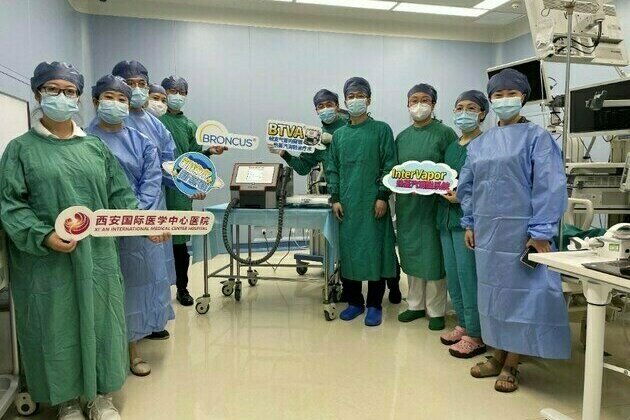 BRONCUS COMPLETED SURGERIES ON THE FIRST GROUP OF PATIENTS USING ITS InterVapor, THE THERMAL VAPOR TREATMENT SYSTEM, AFTER APPROVED FOR MARKETING IN CHINA