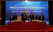  The signing ceremony between Menck and CCCC 3rd Harbour Engineering Co. held in Shanghai, China on 11th May 2023 (L-R Xiaoyan Liu, Zhimin Su, Ellen Gan, Frank Koerhmann, Xiaosong Huang, Changyong Wang, Xiangzhong Wu, Ming Gu, Changjian Wang)