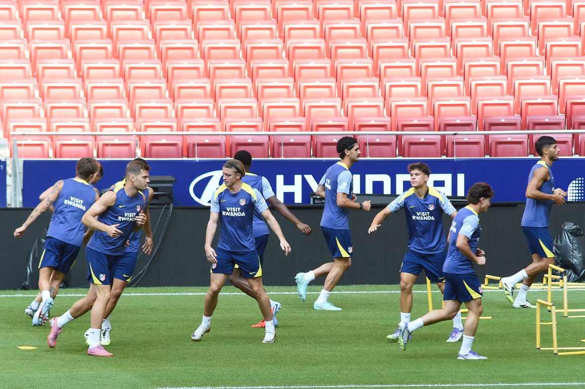 (SP)SPAIN-MADRID-FOOTBALL-LA LIGA-TRANING-ATLETICO DE MADRID