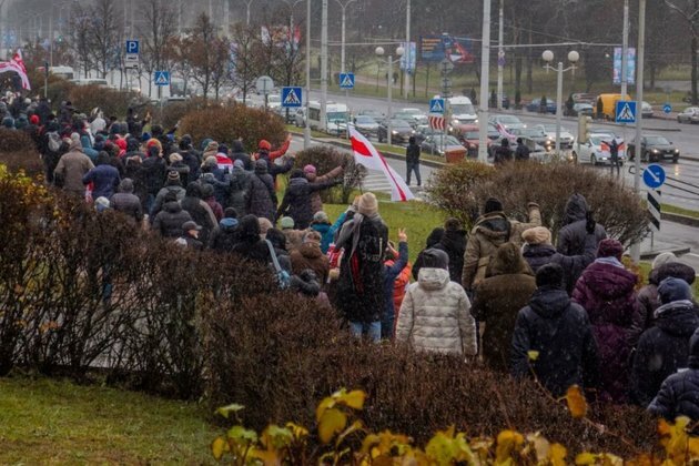 Dozens Reported Detained In Belarus At Anti-Lukashenka Marches