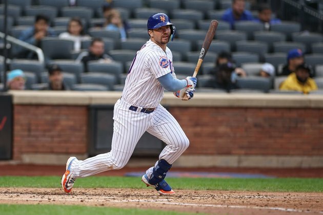 Pete Alonso, Mets cruise past Marlins in opener of DH