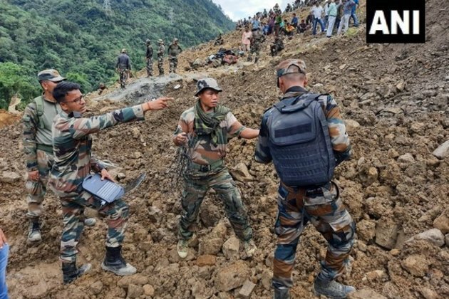 MoS Subhas Sarkar visits Tupul landslide site in Manipur