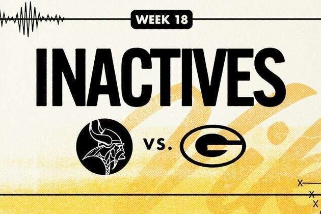 Vikings vs. Packers Inactives for Week 18 of 2025