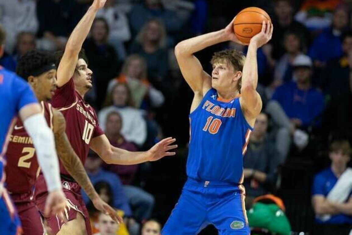 Thomas Haugh's double-double lifts No. 10 Florida past Florida State