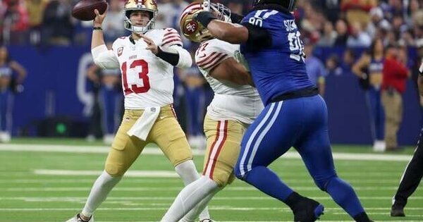 Brock Purdy's 5-TD night powers 49ers past Colts