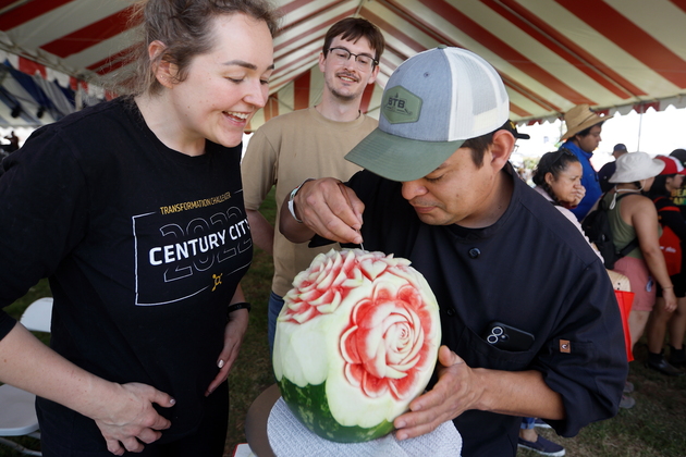 U.S.-CALIFORNIA-WATERMELON FESTIVAL