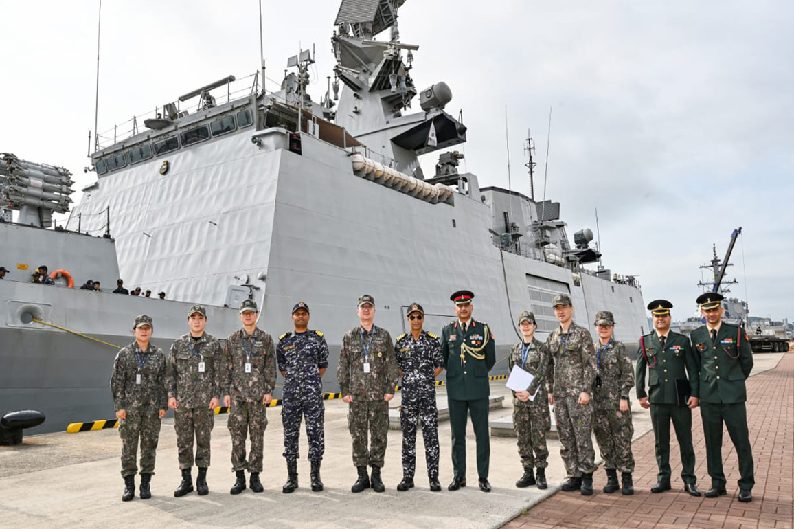 Maiden India-South Korea Navy Bilateral Ex begins with INS Sahyadri's port call at Busan