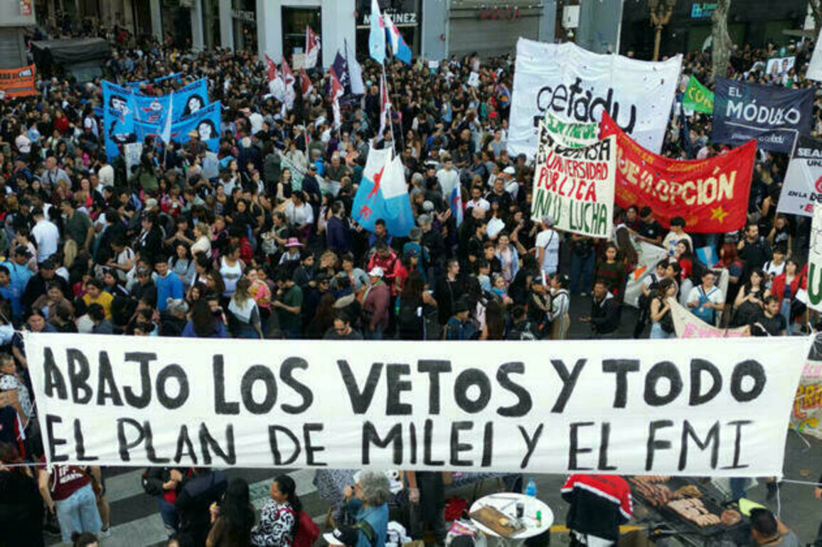 Mass protests erupt in Buenos Aires over Milei's austerity cuts