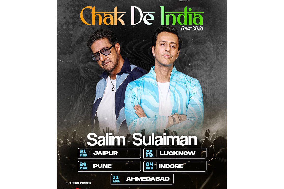 Percept Live in Partnership with Laqshya Media Group Announce Bollyboom's 'Chak De India Tour' with Salim-Sulaiman Honouring 33 Years of Iconic Music