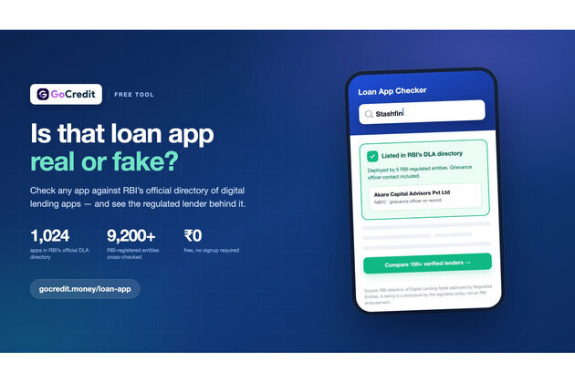 GoCredit Launches Free Loan App Checker to Verify If a Lending App Is Real, Fake or RBI Registered
