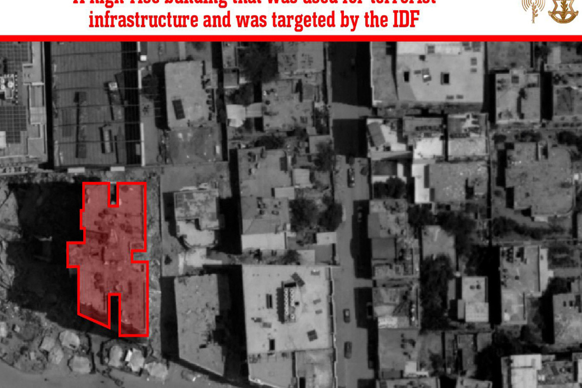 Struck building used for terror activities in Gaza: Israel
