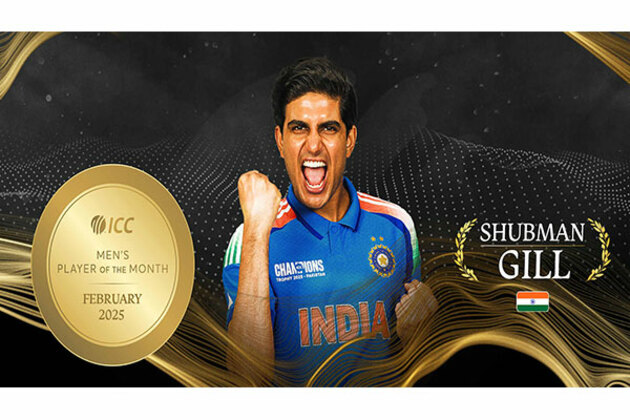 Shubman Gill wins February's ICC Men's Player of the Month award