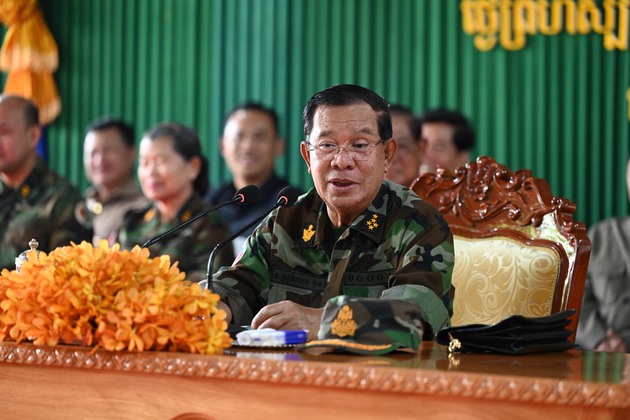 CAMBODIA-ODDAR MEANCHEY-SENATE PRESIDENT-TROOPS-VISIT