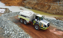 A Rokbak RA30 truck in operation in New Caledonia