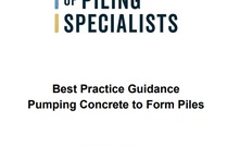  The Federation of Piling Specialists has updated its Best Practice Guidance Pumping Concrete to Form Piles documentation 