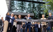 The opening ceremony for Sandvik’s new facility, in the Campbell Heights business park area of Surrey, British Columbia. Credit: Sandvik