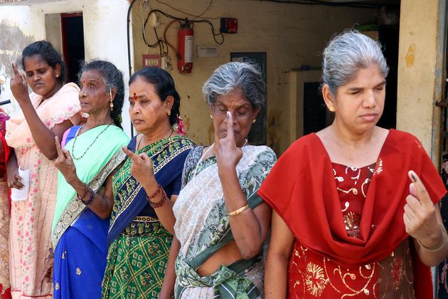 Tamil Nadu polls: Visually impaired voters cast votes in Srirangam assembly constituency of Tiruchirappalli