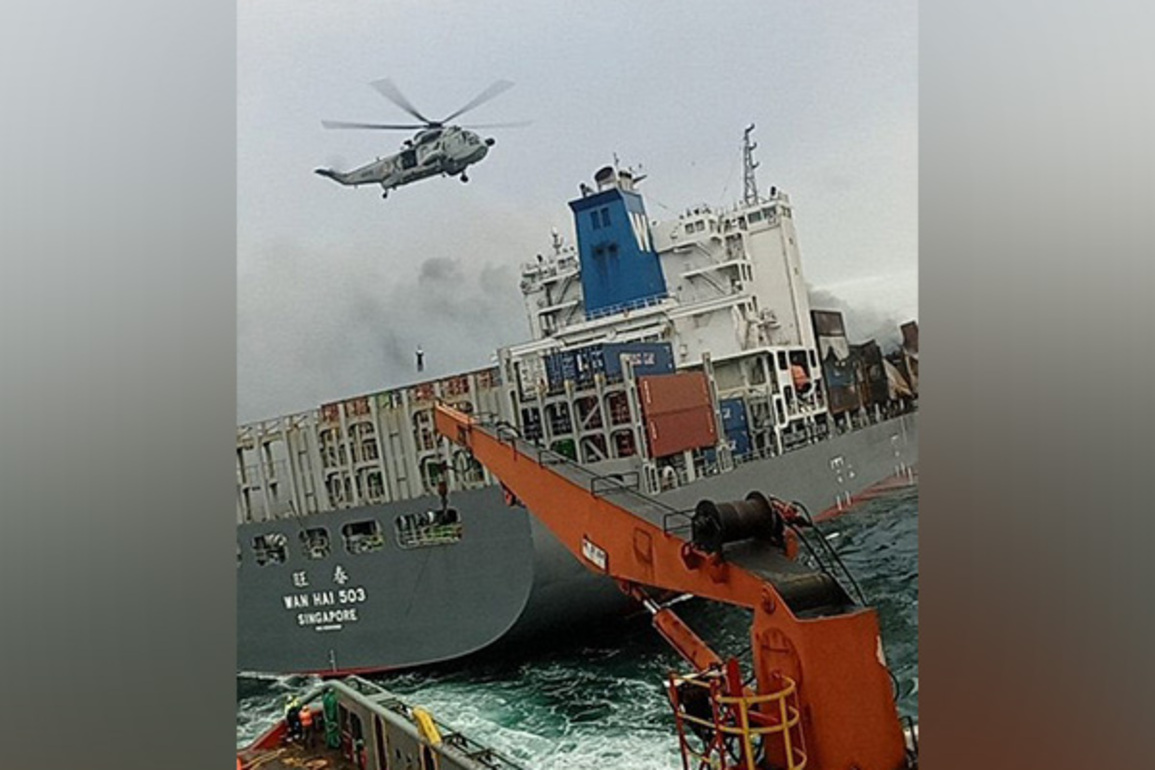 ICG, Navy and IAF execute high-risk operation to stabilise fire-hit Singaporean vessel off Kochi