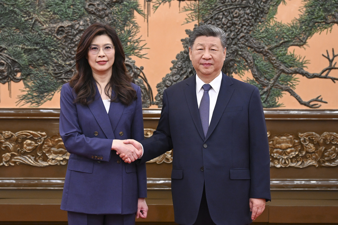 CHINA-BEIJING-XI JINPING-KMT-CHENG LI-WUN-MEETING (CN)