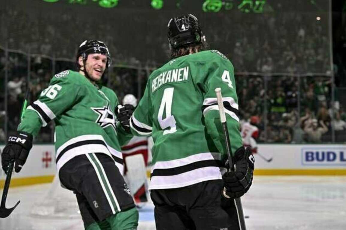 Miro Heiskanen's 2 goals lift Stars to home victory over Hurricanes
