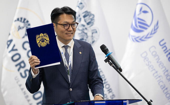 Byaruuzanyn Pürevdagva, Mayor of Ulaanbaatar - Credit: © UNCCD/Kiara Worth