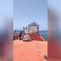 Ship with Indian crew sinking off Oman after being hit by projectile - media
