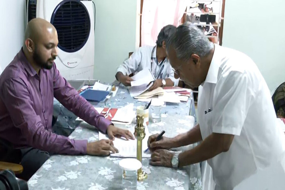CM Pinarayi Vijayan files nomination from Dharmadam constituency ahead of Kerala polls