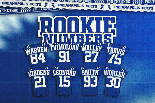 Colts announce 2025 rookie jersey numbers