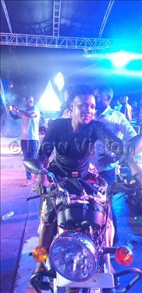   jubilant woman after winning her prize