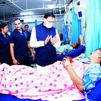 Uttarakhand: CM Dhami inspects Doon Medical College, reviews health services